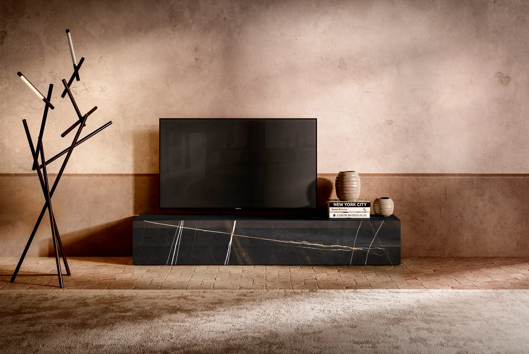 living0754 36e8 Tv Unit ambientato