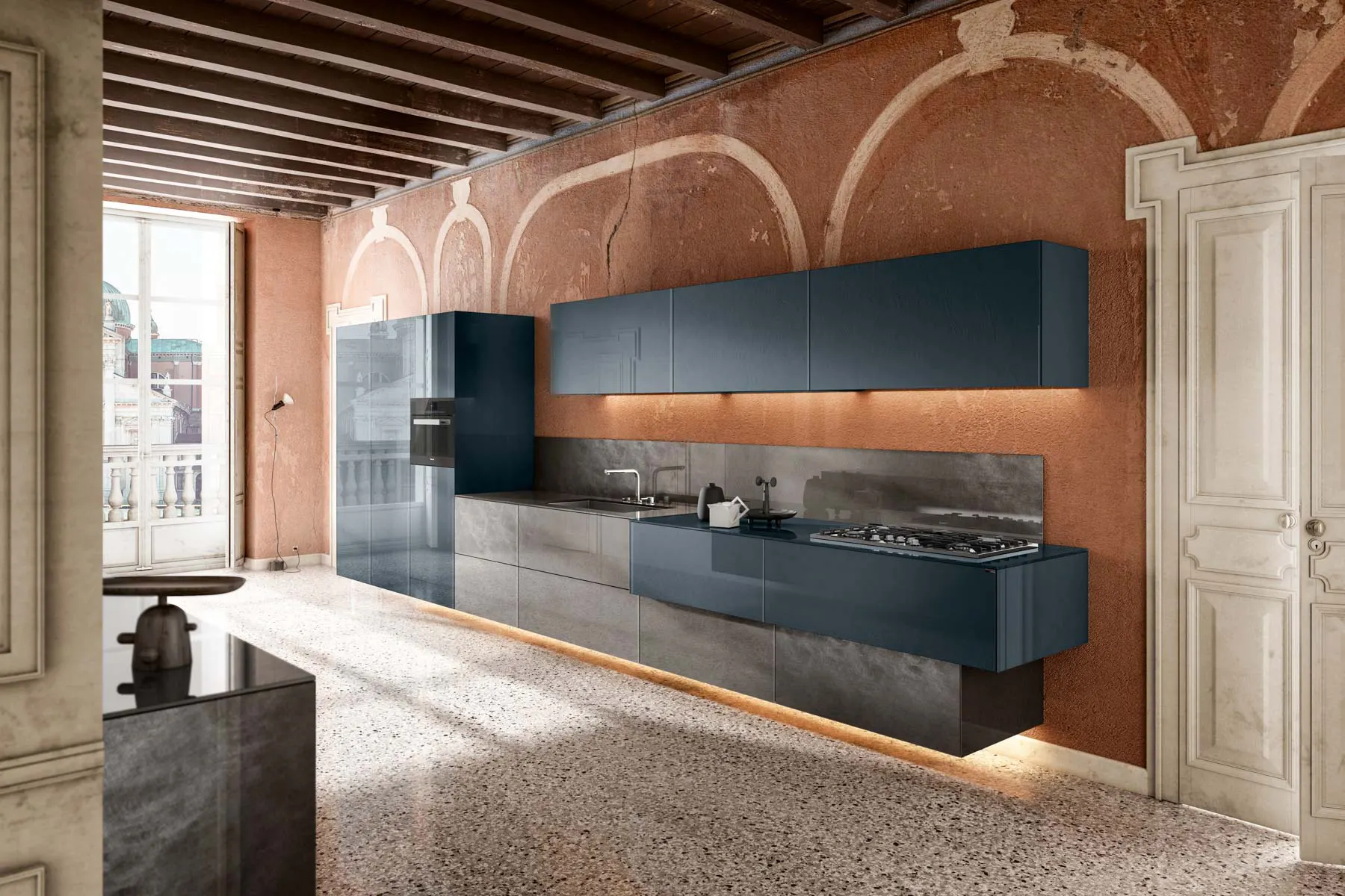 metal xglass kitchen Kitchen Venezia Generale 3 4 REV 05